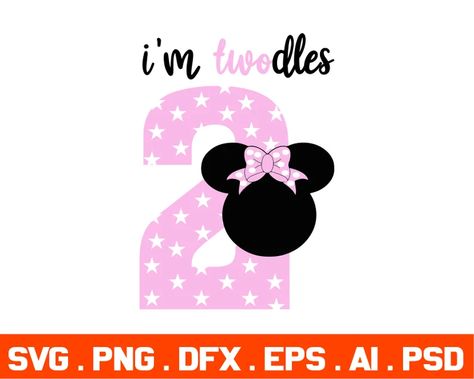 #thedesignext Svg Popular, Oh Twodles, 2nd Birthday Shirt, Minnie Birthday, 2 Birthday, Free Facebook, Birthday Svg, Baby Svg, Second Birthday