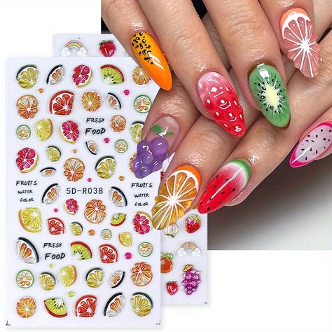 Faster shipping. Better service Plastic Mixing Bowls, Fruit Nail Art, Nail Art Stickers Decals, Fruit Jelly, Decoration Stickers, Transparent Design, Art Stickers, Nail Art Stickers, Nail Art Decorations