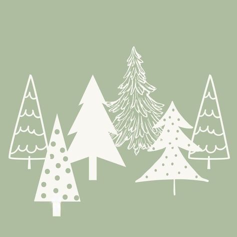 Sage Background, Cute Screen Savers, Deer Theme, Christmas Tree Print, Christmas Tree Graphic, Pretty Wallpapers Tumblr, Christmas Tree Art, Cute Christmas Wallpaper, Christmas Feeling