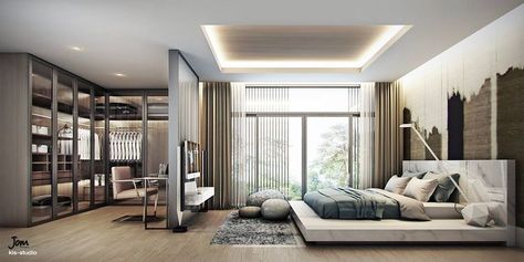 Luxury Apartment Decor, Home Decor Minimalist, Luxury Closets Design, Modern Luxury Bedroom, Bedroom Closet Design, Luxury Bedroom Master, Home Decor Modern, Bedroom Bed Design, Modern Bedroom Design