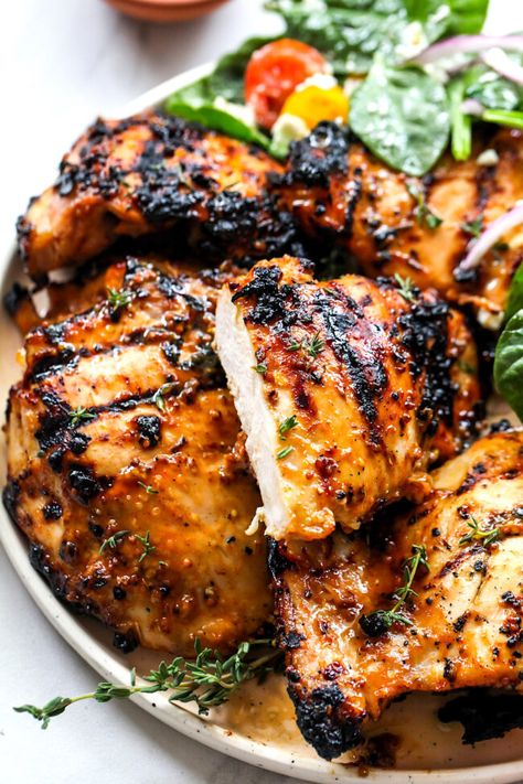 Two Peas In A Pod Recipes, Flavourful Chicken Recipes, Healthy Mustard Chicken, Grilled Mustard Chicken, 2 Peas And Their Pod Recipes, Two Peas And Their Pod Recipes, Lemon Chicken Piccata Recipe, Honey Mustard Grilled Chicken, Chicken Mustard