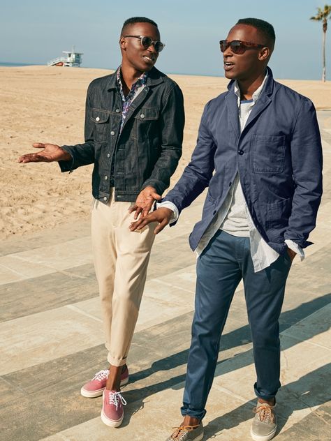 Men's The Linen Shop | J.Crew J Crew Outfits, Cheap Online Clothing Stores, J Crew Style, Cheap Clothes Online, Classic Denim Jacket, J Crew Dress, J Crew Men, Denim Jacket Men, Outfits Men