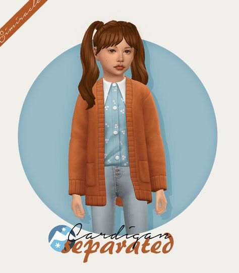 Sims 4 Cardigan, Sims Download, Maxis Match Cc, Sims 4 Black Hair, Sims 4 Cc Kids Clothing, Cc Clothes, Pelo Sims, Sims 4 Children, Sims 4 Mm Cc