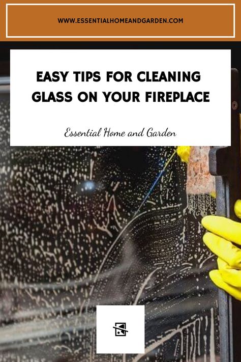 Easy Tips for Cleaning Glass on Your Fireplace Cleaning Fireplace Glass Doors, How To Clean Fireplace Glass Doors, How To Clean Fireplace, White Vinegar Cleaning, Fireplace Glass Doors, Fireplace Glass, Clean Fireplace, Fireplace Doors, Cleaning Paste