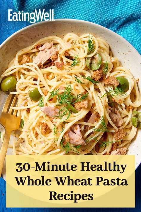 Whole Grain Spaghetti Recipes, Recipes With Whole Wheat Pasta, Shrimp Whole Wheat Pasta, Low Carb High Protein Pasta Recipes, Healthy Low Carb Pasta Recipes, Whole Wheat Pasta Dishes, Dash Diet Pasta Recipes, Low Cholesterol Pasta Recipes, Whole Wheat Pasta Recipe Healthy