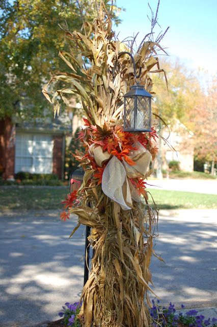 My Amazeing Journey: cupcake, birthday, engagement, funerals, sickness, and cell phones Corn Stalks, A House, Lamp Post, Pumpkins, Corn, Porch, Thanksgiving, Flowers