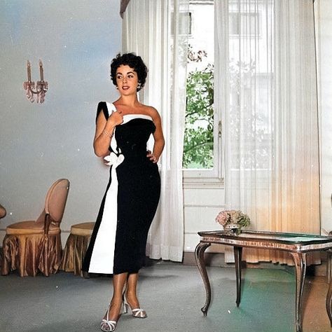 Elizabeth Taylor Black Dress, Elizabeth Taylor Dress, Elizabeth Taylor Costume, Elizabeth Taylor Aesthetic, Liz Taylor, Elizabeth Taylor Style, Burton And Taylor, Elizabeth Taylor Jewelry, Summer Taylor