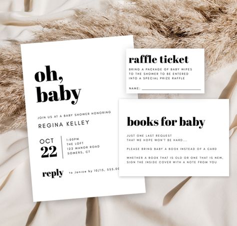 Baby Shower Raffle Ideas, Diaper And Wipe Raffle, Diy Baby Shower Invitations, Diaper Raffle Invitation, Baby Minimalist, Corjl Templates, Raffle Ticket, Baby Shower Diaper Raffle, Diaper Raffle Tickets