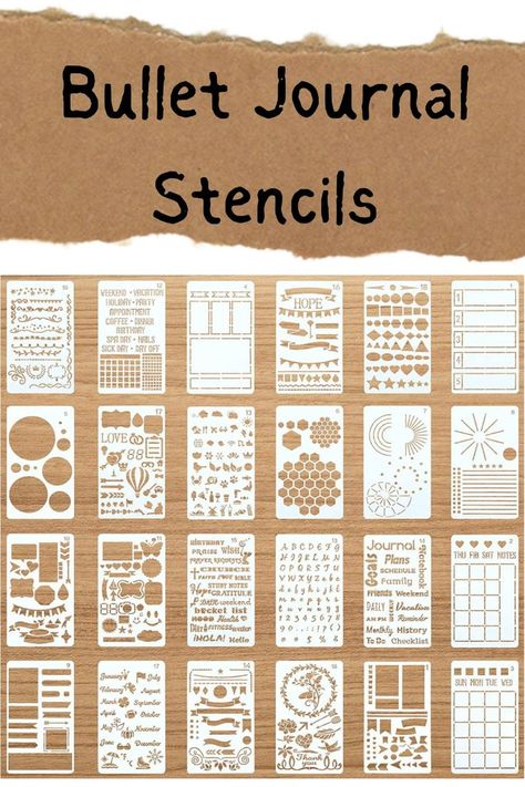 Journal Stencils Templates, Planner Stencils, Sticker Design Ideas, Planner Stencil, Writers Room, Exam Planner, Journal Stencils, Bullet Journal Supplies, Bujo Diary