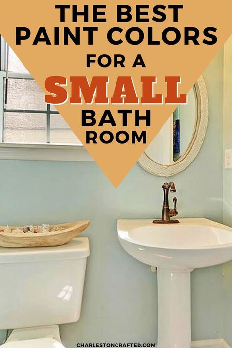 Want to update your bathroom? Here are the best Small Bathroom Paint Colors to help even the tiniest of bathrooms to look magazine-worthy. Bright Bathroom Paint Colors, Small Bathroom Paint Colors, Benjamin Moore Wrought Iron, Bathroom Wall Colors, Benjamin Moore Classic Gray, Small Bathroom Paint, 2024 Bedroom, Very Small Bathroom, Small Bathroom Colors