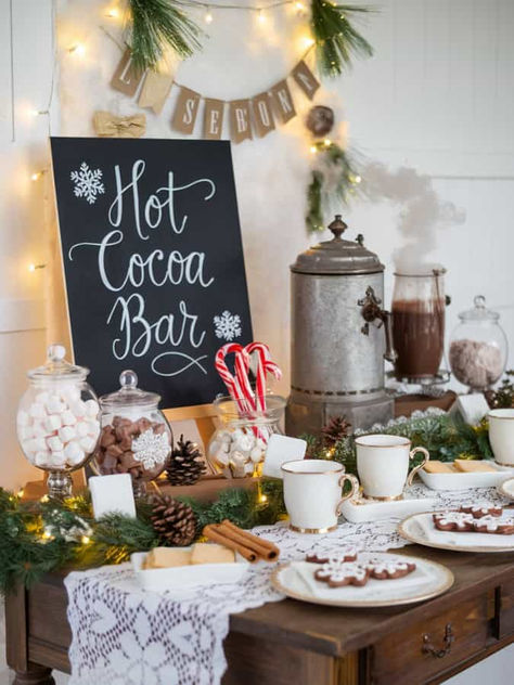 Make your winter bridal shower extra special with cozy and unique food ideas! From warm soup shooters to festive mini sandwiches and hot cocoa bars, this guide has simple yet delicious options perfect for the season. Winter bridal shower food, cozy food ideas, simple bridal shower food for winter. Winter Wedding Hot Cocoa Bar, Winter Bridal Shower Themes Decor, Bridal Shower Theme Winter, Hot Cocoa Bar Baby Shower Ideas, Simple Bridal Shower Food, Hot Chocolate Bar For Wedding, Wedding Hot Cocoa Bar, Winter Wonderland Bridal Shower Ideas, Unique Food Ideas