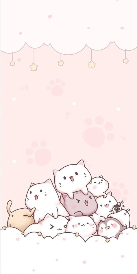 Aesthetic Cat Wallpaper, Pink Wallpaper Kawaii, Wallpapers Rosa, Chat Wallpaper Whatsapp, Cute Cat Costumes, Cat Phone Wallpaper, Cute Kitties, Romantic Wallpaper, Iphone Wallpaper Stills