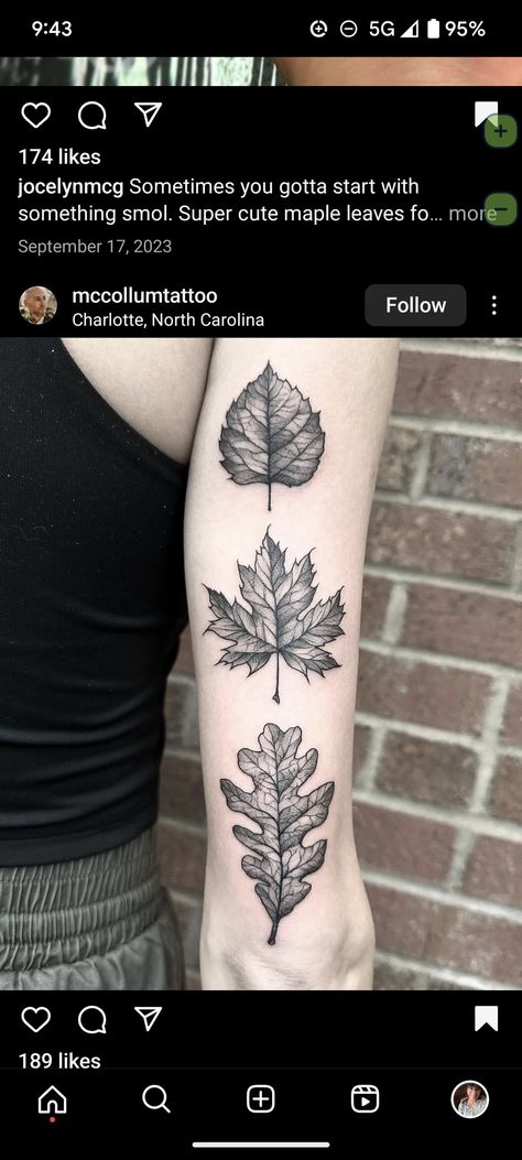 Fall Leaves Tattoo Sleeve, Oak Leaf Tattoo Design, Large Leaf Tattoo, Beech Leaf Tattoo, Wood Grain Tattoo, Falling Leaves Tattoo, Oak Leaf Tattoo, Leaves Tattoo, Fall Tattoos