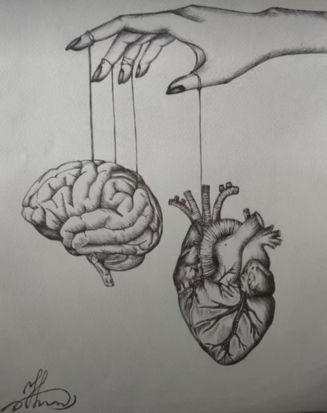 Collage Drawing Ideas Sketch, Brain Drawing, Heart And Brain, Pencil Sketch Images, Cool Pencil Drawings, Meaningful Drawings, Art Drawings Sketches Pencil, Art Tools Drawing, Sketch Ideas