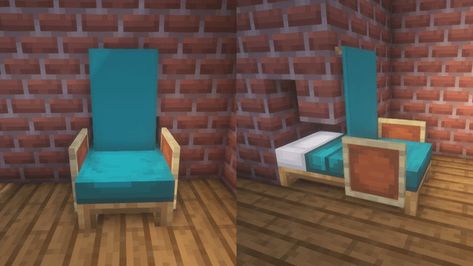 Lounge Minecraft Ideas, Loom Room Minecraft, Minecraft Nightstand, Minecraft Chest Room Ideas, Minecraft Building Designs, Minecraft Building Guide, Minecraft Interior, Minecraft Interior Design, Minecraft House Plans