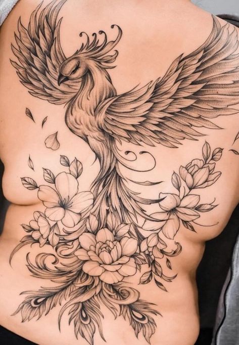 Phoenix Sleeve Tattoo For Women, Tattoo Font Styles, Dragon Tattoo Ideas, Tattoo For Boyfriend, Basic Tattoos, Tattoos To Cover Scars, Hip Thigh Tattoos, Feminine Tattoo Sleeves, Pretty Hand Tattoos