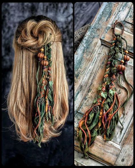 Boho Hair Wrap, Estilo Hippy, Viking Hair, Estilo Hippie, Mode Boho, Skirt Maxi, Hair Wraps, Boho Hairstyles, Hair Dos