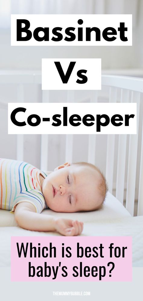 What type of bed should you buy for your newborn baby? A guide to bassinets vs co-sleepers and which one is best for your baby's first bed. Best Bassinet, Co Sleeper Crib, Baby Co Sleeper, Newborn Baby Bedding, Baby Beds, Newborn Bed, Side Bed, Bassinet Mattress, 3 Month Old Baby