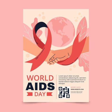 World Aids Day Poster Ideas, Aids Awareness Poster Art, Aids Poster Design Art, Aids Poster, Hiv Aids Awareness, Flat World, Aids Awareness, Adobe Illustrator Graphic Design, Awareness Poster