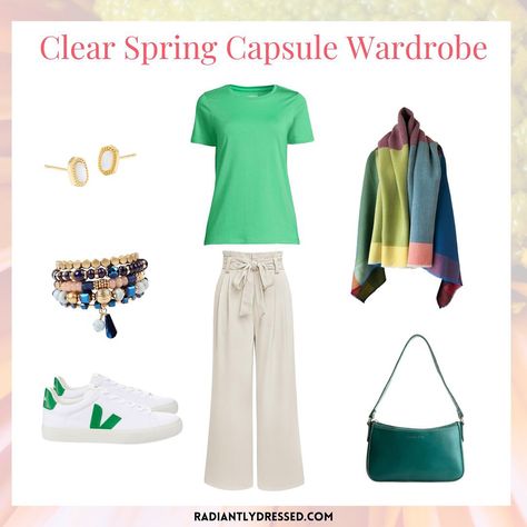 CLEAR SPRING CAPSULE WARDROBE 7 tops in warm, bright colors 4 bottoms + 2 dresses perfect for Clear Spring 5 completer pieces to style 4 pair of varied neutral shoes 8 bright and fun accessories Want to learn more about Clear Spring (or any season)? Comment “EXPLORE” to get the link. Bright Spring Jewelry, Completer Pieces, Radiant Woman, True Spring, Clear Spring, Spring Color Palette, Neutral Shoes, Spring Capsule, Spring Capsule Wardrobe