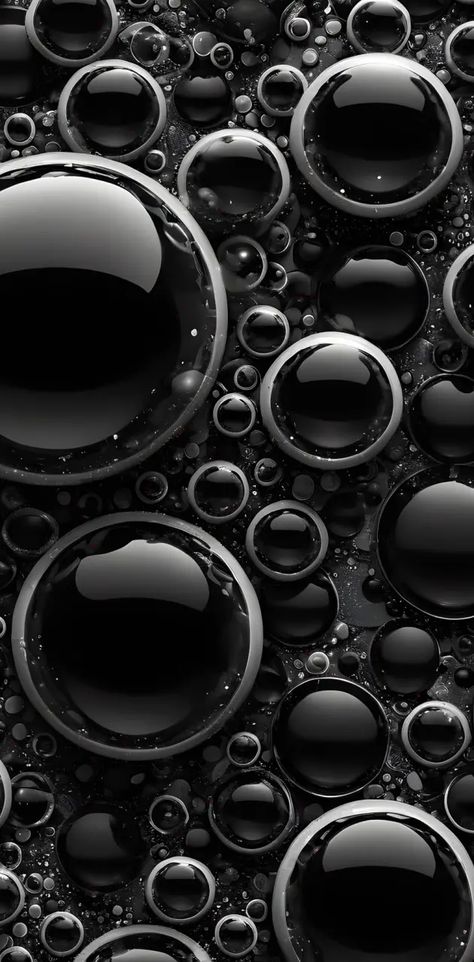 Black Bubble Wallpaper, Bubble Wallpaper, Black Balloon, Best Nature Images, Ios Wallpaper, Bubbles Wallpaper, Black Balloons, Ios Wallpapers, Photoshop Backgrounds