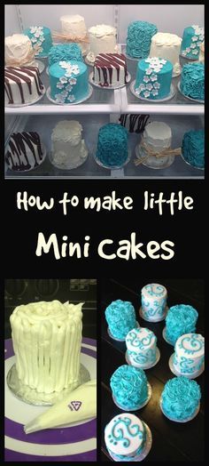 How to make Mini Cakes. 4 Inch Cake Decorating, 4 Inch Cakes Ideas, 4 Inch Cake Ideas, Making Mini Cakes, 6 Inch Cake Decorating Ideas, Decorating Mini Cakes, Mini Cake Decorating Party, How To Make Mini Cakes, 4inch Cakes