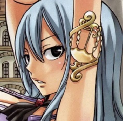 Juvia Lockser, Anime And Manga, An Anime, Fairy Tail, Blue Hair, Anime Character, Wall, Hair, Anime