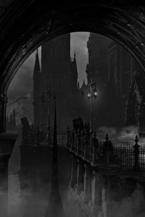 Bloodborne London 1800, Victorian Goth, Bloodborne, Dark Gothic, Vintage Horror, Gothic Architecture, Gothic Art, Book Inspiration, Grunge Aesthetic