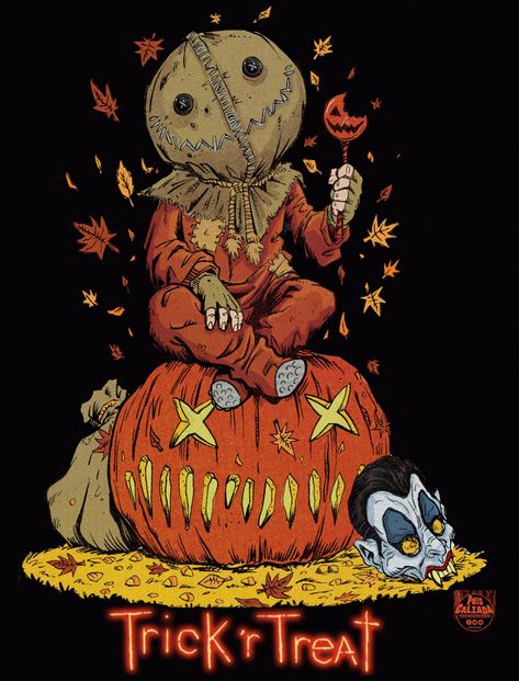 Puis Calzada on Twitter: "Sam, Trick r’ Treat... finished! #sam #trickrtreat #michaeldougherty #halloween #alwayscheckyourcandy #illustration #art #design #trickrtreatmovie #artwork #horror #jackolantern #keepdrawing #keepworking #puiscalzadaart https://t.co/ycqnPA42tY" / Twitter Sam Trick R Treat Wallpaper, Trick Or Treat Movie, Trick R Treat Movie, Trick Or Treat Sam, Sam Trick R Treat, Horror Drawing, Halloween Iii, Halloween Wallpaper Cute, Scary Tattoos