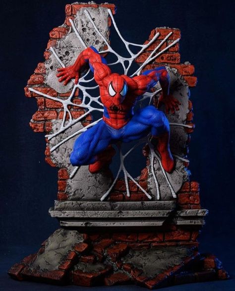 Marvel Universe Art, Spiderman Decorations, Spiderman Room, Spiderman Images, Dc Figures, Drukarka 3d, Character Statue, Spiderman Cake, Spider Art