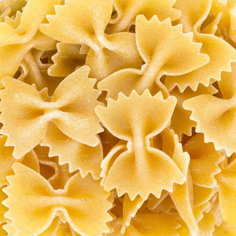 Uncooked farfalle pasta by KYNA STUDIO on @creativemarket Pasta Background, Pasta Farfalle, Danger Noodle, Farfalle Pasta, Wheat Pasta, Whole Wheat Pasta, Whole Wheat, Favorite Food, Wheat