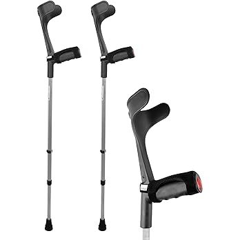 KMINA - Crutches Adults (x2 Units, Open Cuff), Forearm Crutches Adult with Handle Pad, Bequilles Adulte, Walking Crutches Aluminum, Bequille pour Marcher, Adjustable Crutches - Made in Europe : Amazon.ca: Health & Personal Care Forearm Crutches, Crutch Pad, Electronic Scale, Mobility Aids, Crutches, Mood Boards, Walking, Personal Care, The Unit