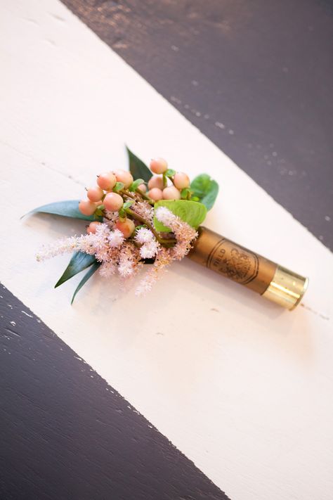 Bullet Boutonniere, Gold Boutonniere, John 21, Silk Flower Boutonniere, Boutonniere Wedding Rustic, Vintage Barn Wedding, Nordic Wedding, Peach And Gold, Rustic Boutonniere