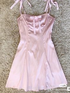 Pink Dress Coquette, Weibo Fashion, Front Open Dress, Coquette Dresses, Douyin Style, Douyin Fashion, Chinese Social Media, Pink Slip Dress, Chinese Fashion