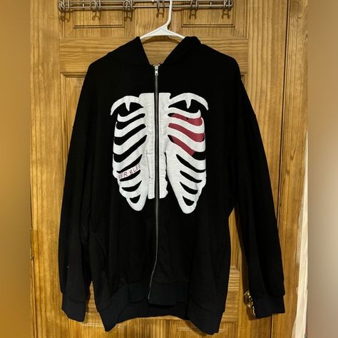 ver blee OVERSIZED skeleton zip up hoodie Zip Up Hoodie, Skeleton, Zip Ups, Outfit Inspo, Plus Fashion, Dresses, Fashion Tips, Fashion Trends, Clothes Design