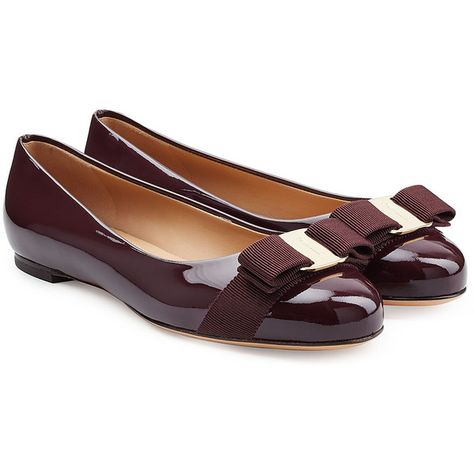 Salvatore Ferragamo Patent Leather Varina Ballet Blats ($495) ❤ liked on Polyvore Ferragamo Ballet Flats, Ballet Shoes Flat, Ballerina Pumps, Ballerina Shoes Flats, Salvatore Ferragamo Shoes, Patent Leather Shoes, Bow Flats, Ferragamo Flats, Ballet Pumps