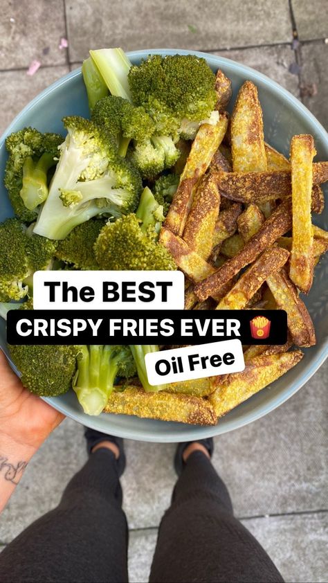 Broccoli Mum, Wfpb Vegan, Starch Solution Recipes, Low Fat Vegan Recipes, Crispy Fries, Starch Solution, Mom Recipes, Vegan Challenge, Ways To Eat Healthy