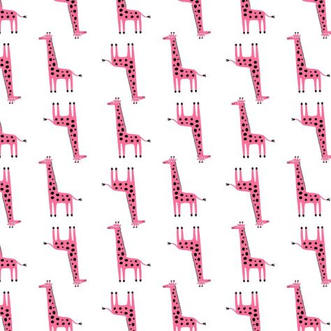 Pink Giraffe pattern by Irene Loal on @creativemarket Giraffe Wallpaper, Pink Giraffe, Giraffe Pattern, A Giraffe, Pink Animals, Preppy Wallpaper, Photography Lovers, Graphic Patterns, Design Assets