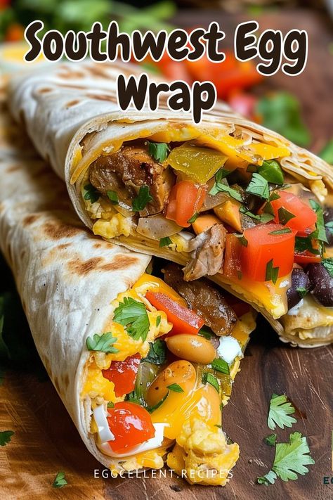 Start your day with the deliciousness of a Southwest Egg Wrap, a delightful combination of fluffy eggs, black beans, corn, and a burst of southwestern spices all snugly wrapped in a soft tortilla. #Southwest Egg Wrap breakfast #Southwest Egg Wrap recipes #southwest egg life wrap recipes #southwest egg roll wraps #southwest potato, black bean & egg wrap #southwest egg white wrap #egg roll wrapper recipes southwest Egg Wrap Breakfast, Egg Wrap Recipes, Egg Roll Wrapper Recipes, Wrap Breakfast, Black Beans Corn, Egg Wrap, Fluffy Eggs, Black Beans, Egg