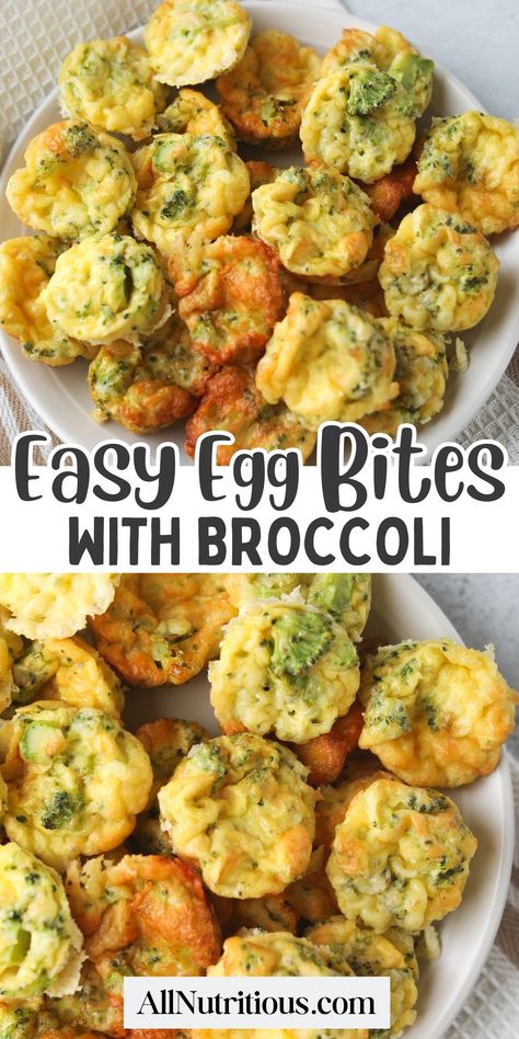 Incorporate veggies into your diet with these keto egg bites. Simple, nutritious but yummy keto breakfast or snacks like that will change the way you eat. Who doesn't like to meal prep quick keto meals and have them ready for the week? Swimming Snacks, Broccoli Egg Bites, Keto Egg Bites, High Protein Low Carb Snacks, Quick Keto Meals, Plant Diet, Healthy High Protein Snacks, Keto Broccoli, Easy Broccoli