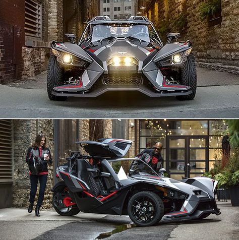 #Polaris #Slingshot Grand Touring LE Has (Most Of) The Comforts Of A Sports Car Slingshot Bike, Custom Slingshot, Slingshot Car, Three Wheel Electric Scooter, Sports Car Brands, Polaris Slingshot, Reverse Trike, New Sports Cars, Trike Motorcycle