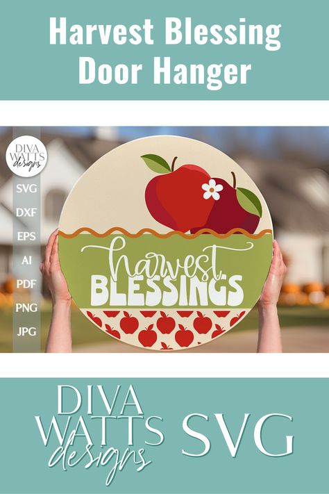 Celebrate the beauty of autumn with a charming apple-themed design. Craft a door hanger that radiates the warmth and coziness of the Apple Door Hanger, Autumn Apples, Apple Svg, Door Hanger Svg, Fall Door Hanger, Harvest Blessings, Fall Door Hangers, Fall Apples, Fall Svg