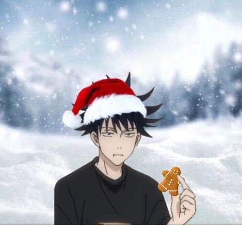 Fushiguro Megumi Christmas jjk profile pic Megumi Christmas, New Year Anime, Christmas Profile Pictures, The Weeknd Wallpaper Iphone, New Year Meme, Fushiguro Megumi, New Year Pictures, Space Phone Wallpaper, Christmas Memes