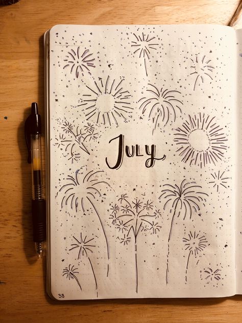 Pixel Journal, July Bullet Journal, Journal Things, July Calendar, Journal Idea, Bullet Journal Spread, Journal Page, Journaling Ideas, Reading Journal