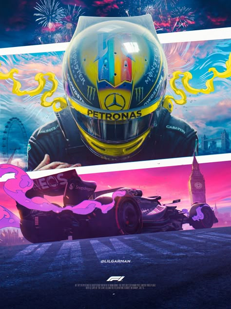 Concept Picture, F1 Concept, F1 Artwork, Collage Typography, Photoshop Poster Design, Hamilton Poster, Rugby Design, Poster Social Media, Hamilton F1