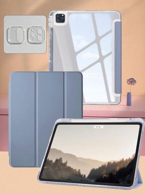 Free Returns ✓ Free Shipping✓. One Lavender Built-In Pen Slot High-Transparency Acrylic Backplate Adjustable Stand Sleep/Wake Function Simple Casual Business Folding Tablet Protective Case Compatible With IPad Mini 6/9.7/10.2/10.5/Air 4/Air 5/10th/10.9/Pro 11 Inch/Air 11 (M2)/Air 13 (M2)/Pro 11 (M4)/Pro 13 (M4) 2024 12.9 Inch Models. Different Models May Have Different Hole Positions And Pen Slot Locations. The Casing Comes In Two Different Patterns, Randomly Selected.- Basic Pad Cases at SHEIN. Ipad Mini 6, Ipad Models, Ipad Air, Ipad Pro, Stylus, Ipad Mini, Fashion Online Shop, Protective Cases, Cell Phone Accessories