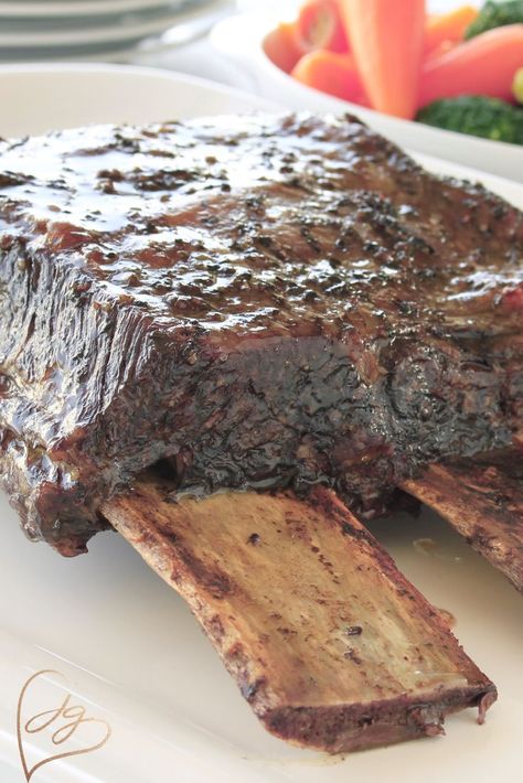 Beef Ribs In The Oven, Cooking Beef Ribs, Oven Baked Beef Ribs, Baked Beef Ribs, Ribs In The Oven, Beef Ribs Recipe, Beef Short Rib Recipes, Baked Ribs, Slow Cooked Meals