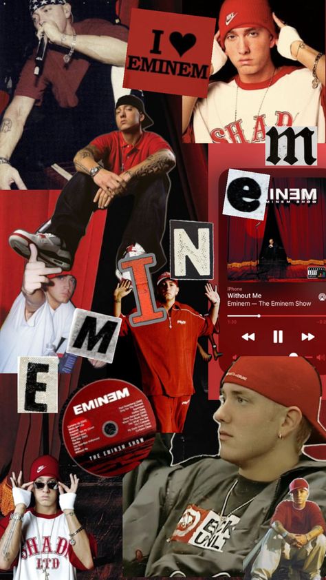 eminem red core Red Core, Eminem, Collage, Red