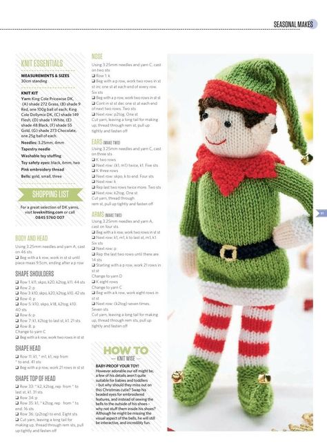 Christmas Toy Knitting Patterns, Quick Knitting Projects, Christmas Knitting Projects, Knitting Bear, Knitted Christmas Decorations, Knitting Patterns Free Dog, Rabbit Knitting Pattern, Teddy Bear Knitting Pattern, Christmas Knitting Patterns Free