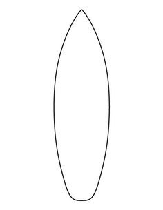 How To Draw A Surfboard, Surfboard Outline, Surf Board Art, Surfboard Craft, Surfboard Drawing, Mini Surfboard, Art Project For Kids, Project For Kids, Board Art